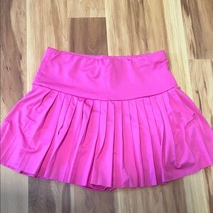 Pink Pleated Women's Skirt